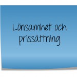 Lönsamhet och prissättning